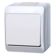 Vypínač č.6 biely IP44  HERMES 0331-02