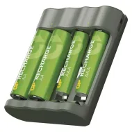 GP nabíjačka batérií Recharge B441 +batérie 2×AA Recharge 2100mAh + 2×AAA Recharge 800 mAh 