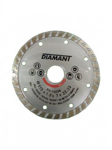 Kotúč diamantový TURBO 115x1,8x7