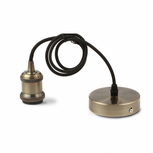 Visiaca lampa METAL 1xE27 bronzová