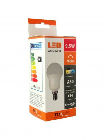 LED žiarovka 9,5W E14 A50 760lm 2700K