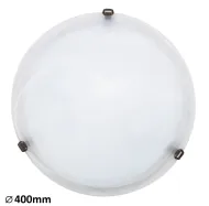Stropnica 2x60 biela/bronzové úchytky  Alabastro RABALUX 3303