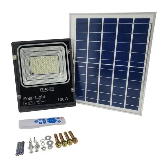 LED reflektor TR-367 100W TRIXLINE so solárnym panelom