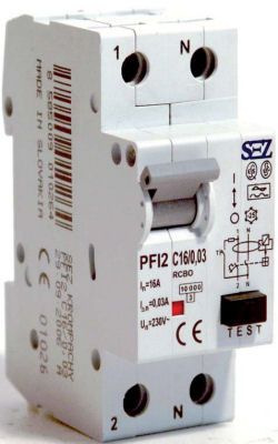 Kombinovaný prúdový chránič s ističom PFI2 16A 30mA