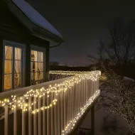 PROFI LED reťaz spojovateľná 100 LED 10m KSIW100 WW biely kábel teplá biela