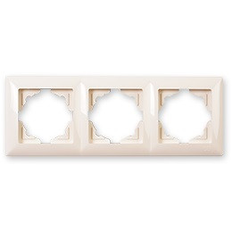 3-rámček Simple Ivory bežový