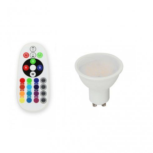 Žiarovka LED RGB GU10 3,5W s ovládačom