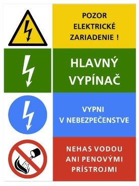 Šťítok - Elektrotechnické značenia