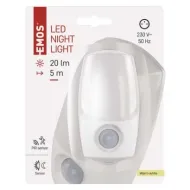 Orientačné LED svetlo s pohybovým čidlom do zásuvky EMOS P3318