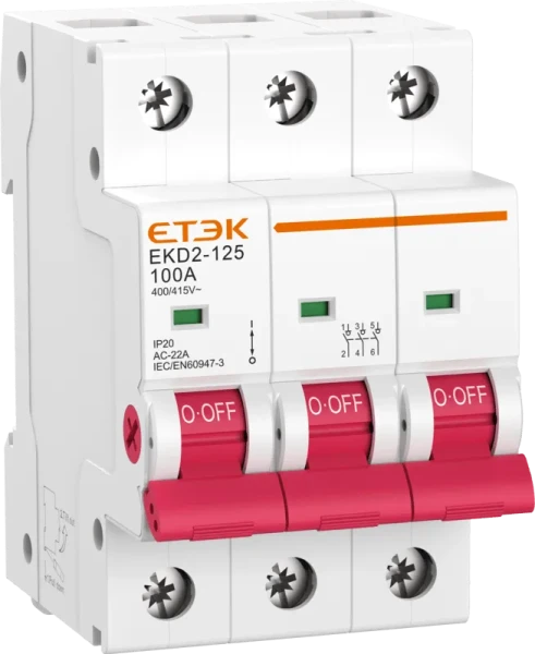 Hlavný vypínač DIN 3P 32A  EKD2-125-3-032