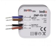 LED trafo do krabice ZNP-15-12 15W 12V DC