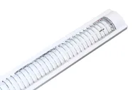 Lineárne svietidlo na LED trubice 2x120cm IP20 s mriežkou biele 