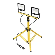 Prenosný LED reflektor so stojanom 2x50W žltý 