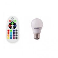 Žiarovka LED RGB E27 3,5W s ovládačom