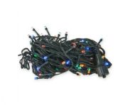 LED vianočná reťaz 10m / 100 LED, 8 programov IP44