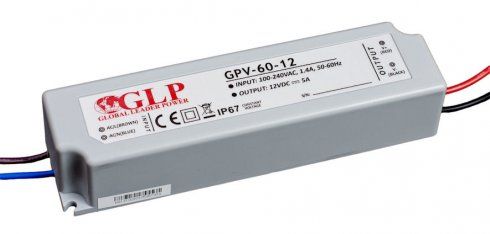 LED trafo 60W 12V DCIP67