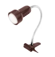 Lampa na štipci BKZ-P-M HN hnedá 1xE14
