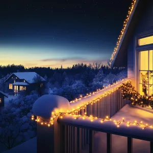 PROFI LED reťaz spojovateľná 200 led 20m KSIW200WW biely kábel LEDteplá biela