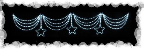(Novinka) VO-38 LED záves s 3 hviezdami