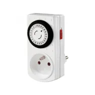 Spínacie hodiny so zásuvkou mechanické denné 7300S 