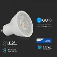 LED žiarovka V-TAC GU10 6W 445lm NW stmievateľná