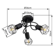 Svietidlo GLOBO XARA I 54802S-3D