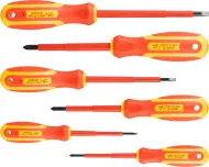 Skrutkovače s izolovanou rukoväťou  Strend Pro- sada 6ks elektrikárske SD0118