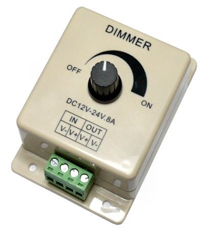 Stmievač LED DIMMER 12V 8A