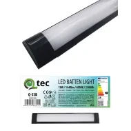 LED svietidlo linearne 18W 60cm 4000K 1440lm čierne