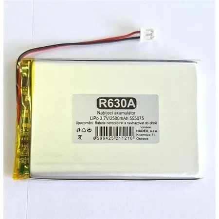 Nabíjacie batérie LiPo 3,7V/2500mAh R630A