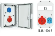 Zásuvková skriňa 1x16/5, 1x250V, 8S IP65