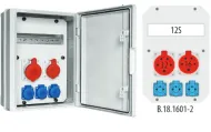 Zásuvková skriňa 32/5, 16/5, 3x250V, 12S IP65