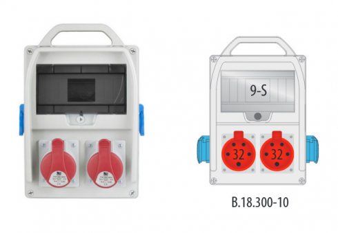 Rozvodnica R-BOX 300 (2x32/5, 2x250, 9S) s rúčkou