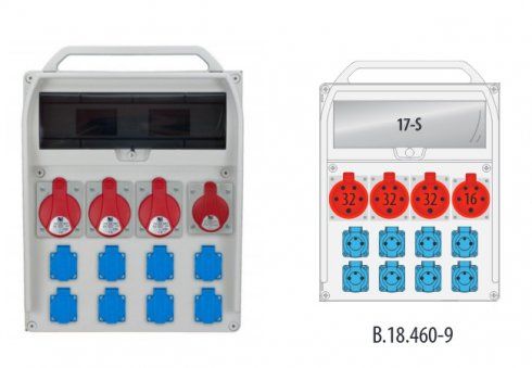 Rozvodnica R-BOX 460 (1x16/5, 3x32/5, 8x250, 17S)