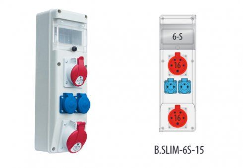 Rozvodnica R-BOX SLIM-6 (2x16/5, 2x250, 6S)
