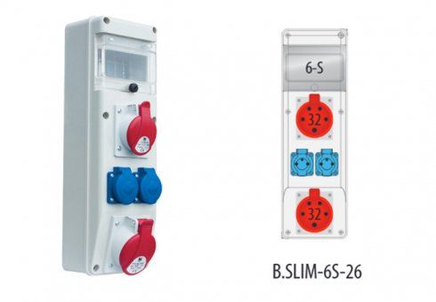 Rozvodnica R-BOX SLIM-6 (2x32/5, 2x250, 6S)