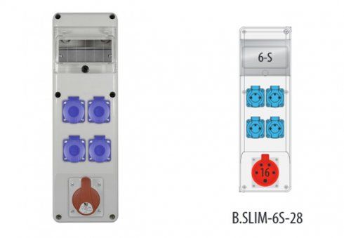 Rozvodnica R-BOX SLIM-6 (1x16/5, 4x250, 6S)