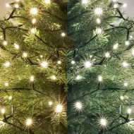 Vianočná reťaz 14m DUAL COLOR LED205 WW/WH exterierová