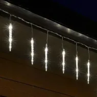 LED svietiaci reťazec cencúľ 3,5m 8ks 43cm cencúľov KJL288