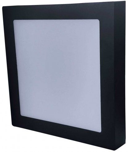 Prisadené LED svietidlo FENIX SQUARE BLACK 18W