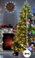 Umelý vianočný stromček s integrovaným LED osvetlením, KMF6 180 cm