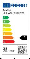 Svietidlo LED WSL 25W chróm